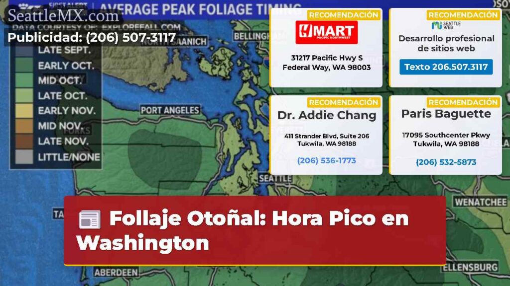 Follaje Otoñal: Hora Pico en Washington