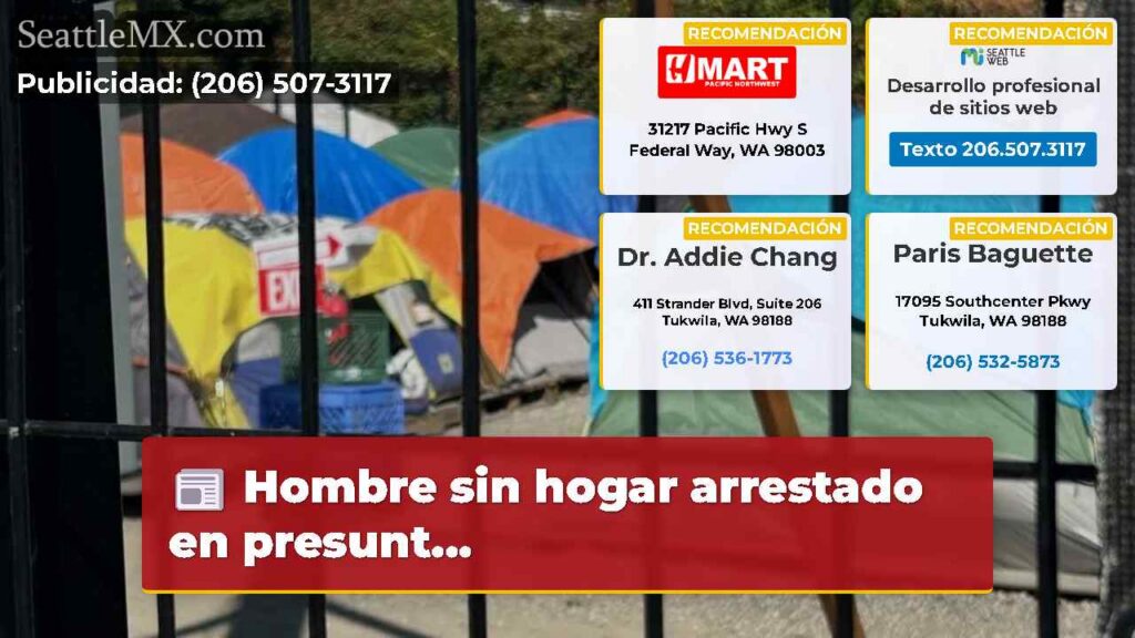 Noticias De Seattle 5 Hombre sin hogar arrestado en presunt...