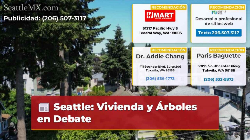 Seattle: Vivienda y Árboles en Debate