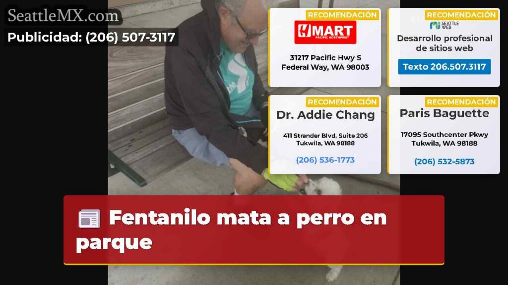 Fentanilo mata a perro en parque