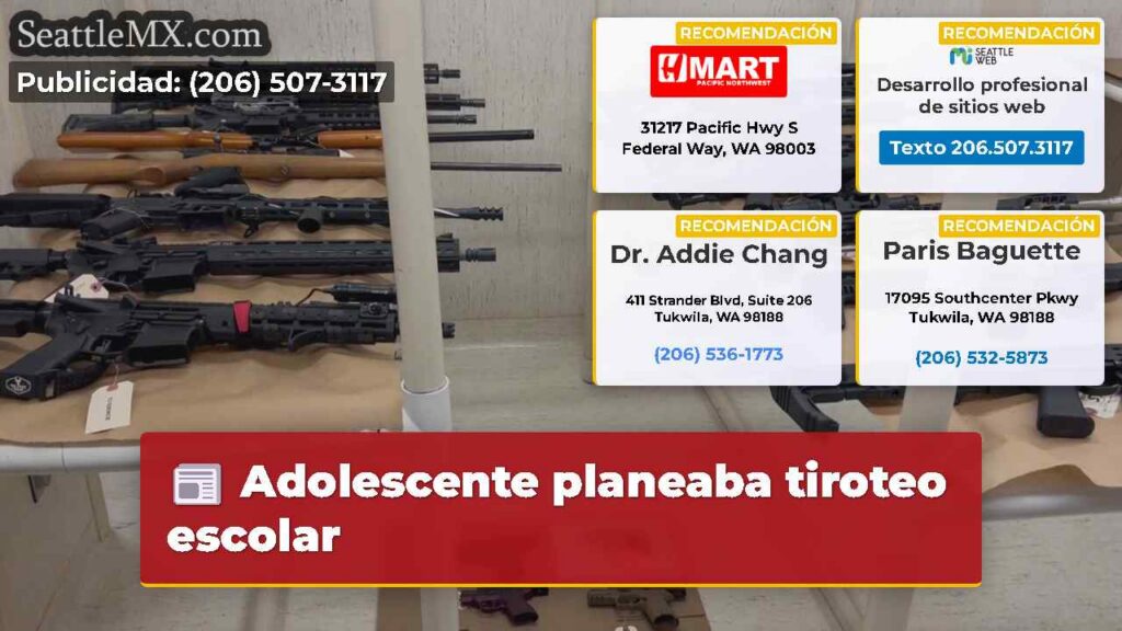 Noticias De Seattle 6 Adolescente planeaba tiroteo escolar