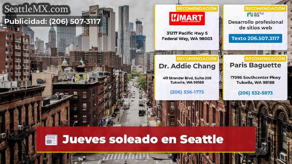 Jueves soleado en Seattle