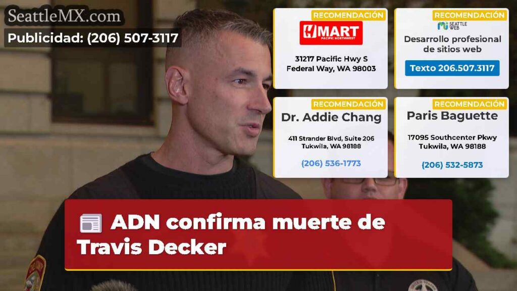 ADN confirma muerte de Travis Decker