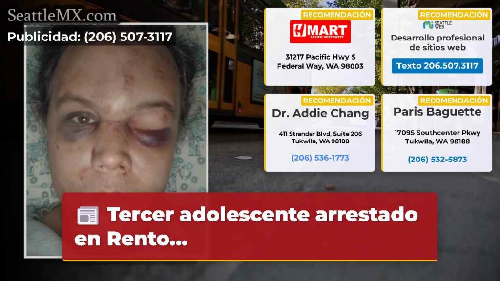 Noticias De Seattle 3 Tercer adolescente arrestado en Rento...