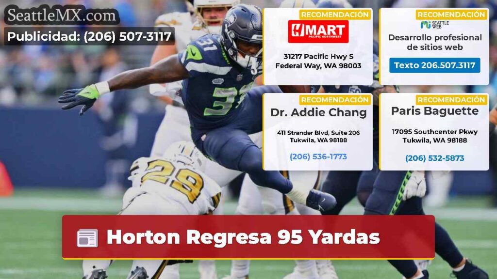 Noticias De Seattle 5 Horton Regresa 95 Yardas