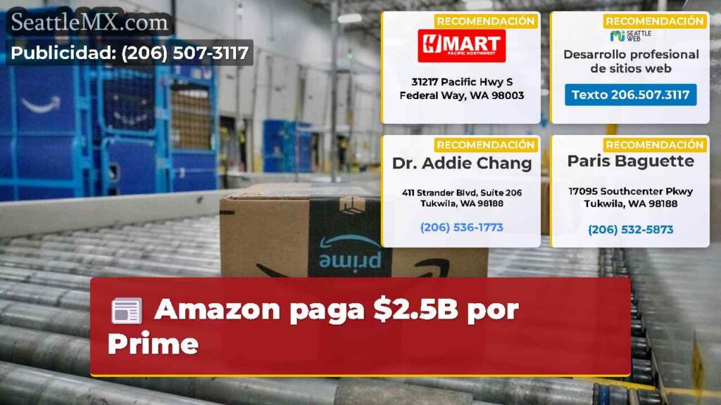 Amazon paga $2.5B por Prime