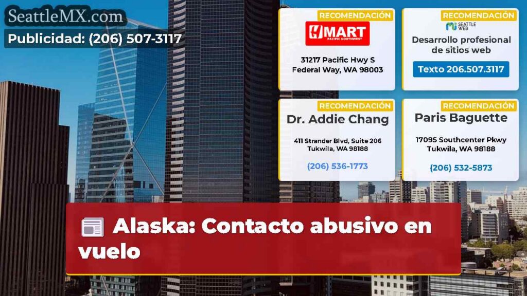 Alaska: Contacto abusivo en vuelo