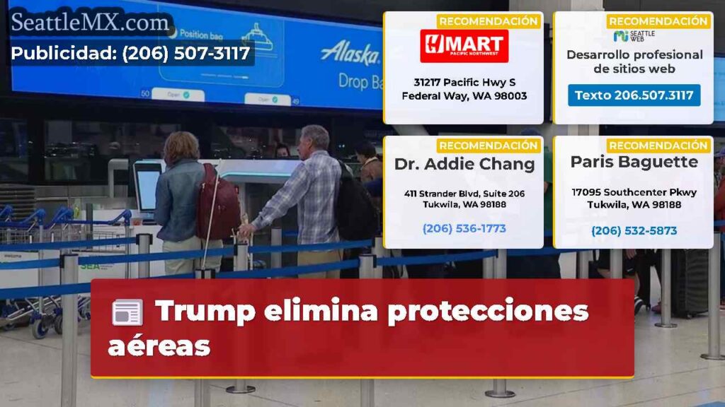 Trump elimina protecciones aéreas
