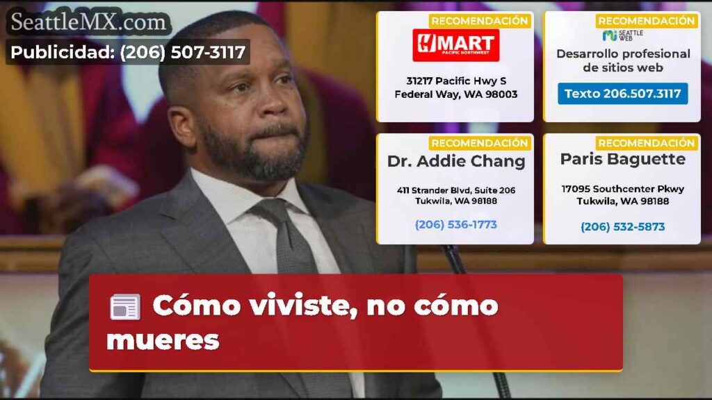 Cómo viviste, no cómo mueres