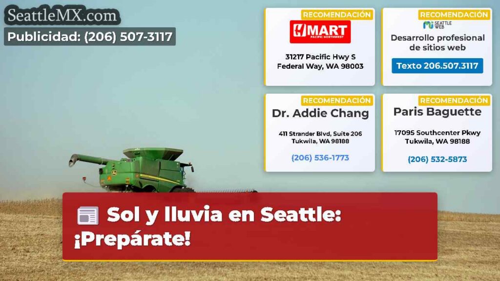 Sol y lluvia en Seattle: ¡Prepárate!
