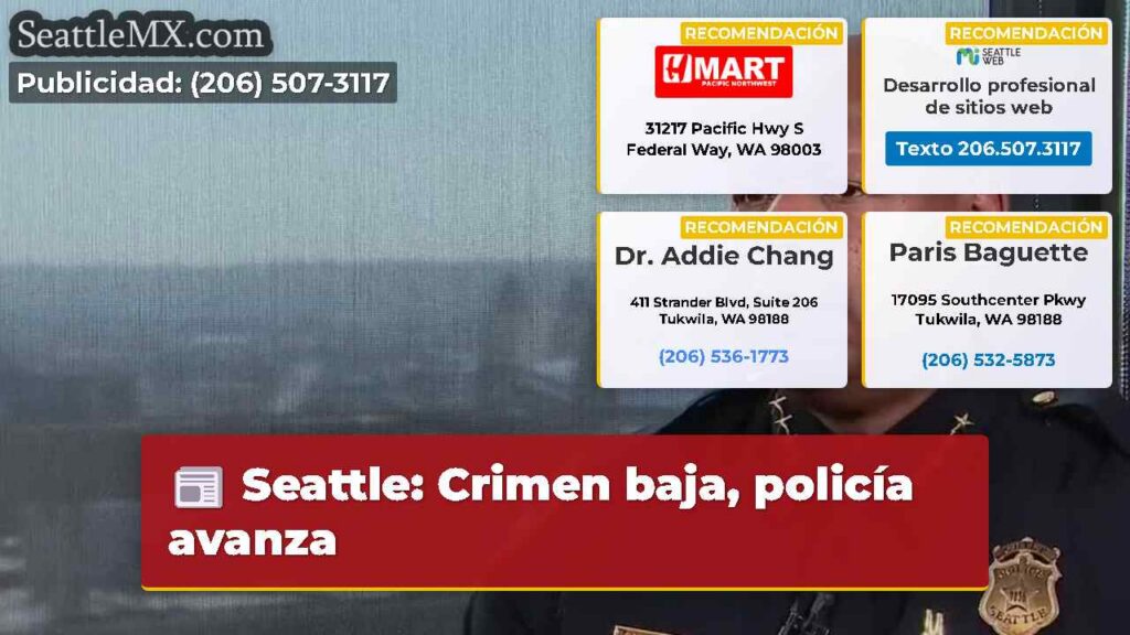 Seattle: Crimen baja, policía avanza