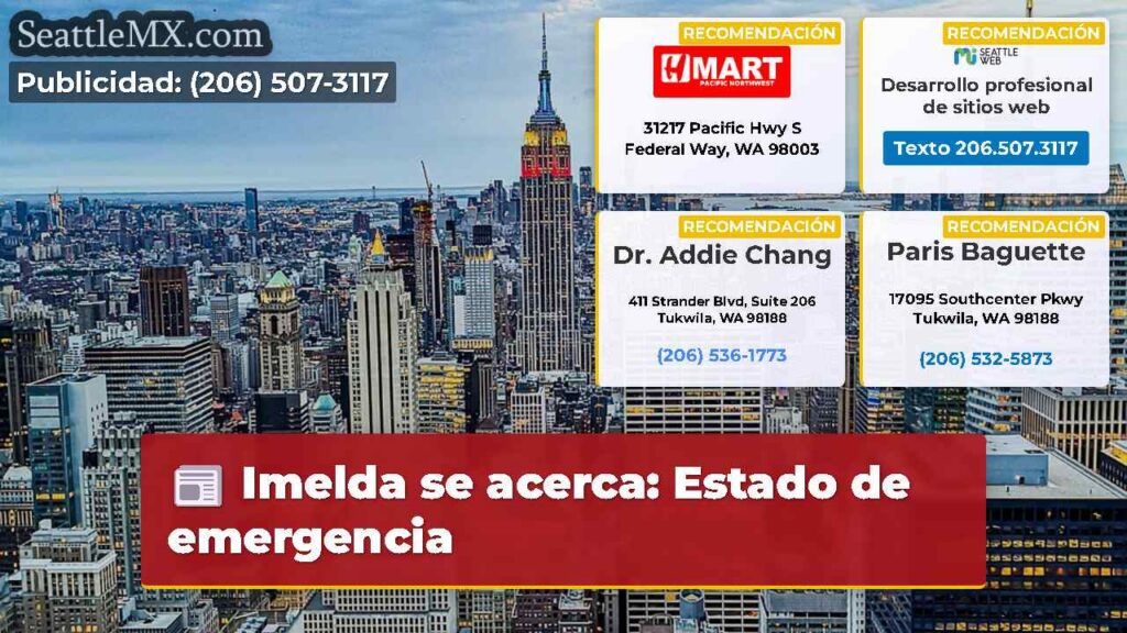 Imelda se acerca: Estado de emergencia