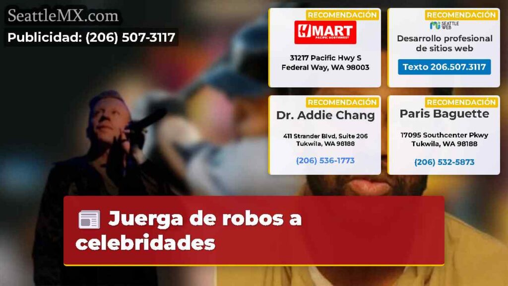 Juerga de robos a celebridades