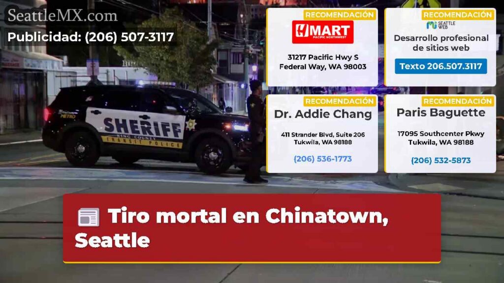 Tiro mortal en Chinatown, Seattle
