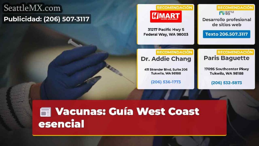 Vacunas: Guía West Coast esencial