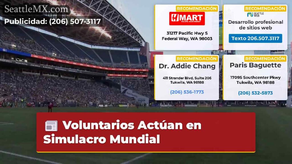Voluntarios Actúan en Simulacro Mundial