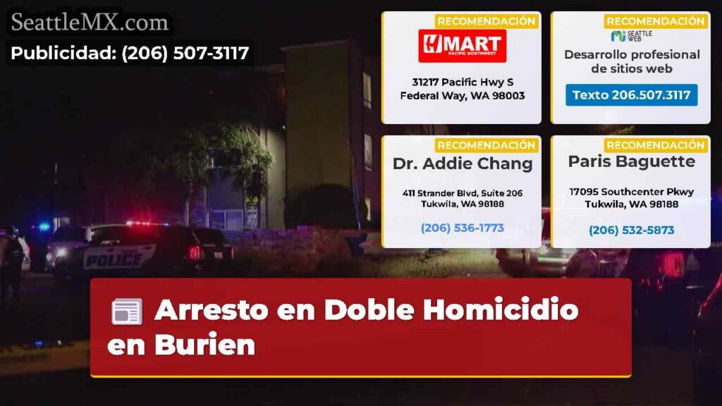 Arresto en Doble Homicidio en Burien