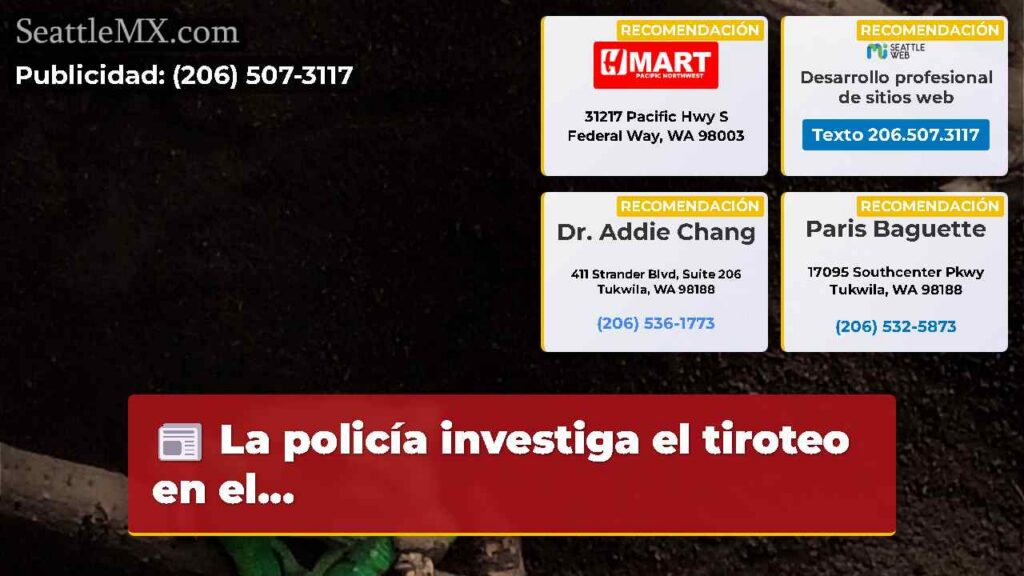 La policía investiga el tiroteo en el...