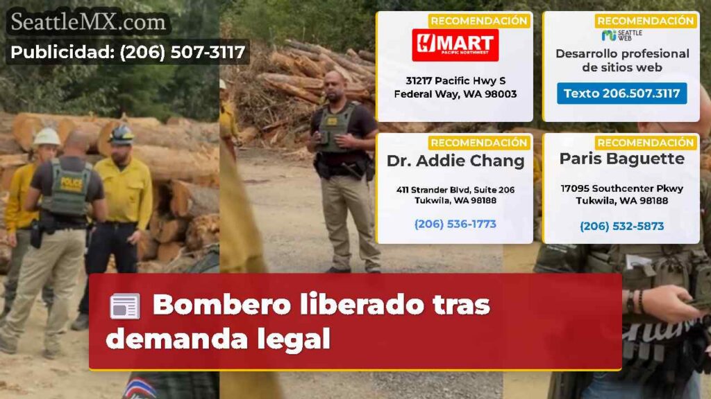 Bombero liberado tras demanda legal