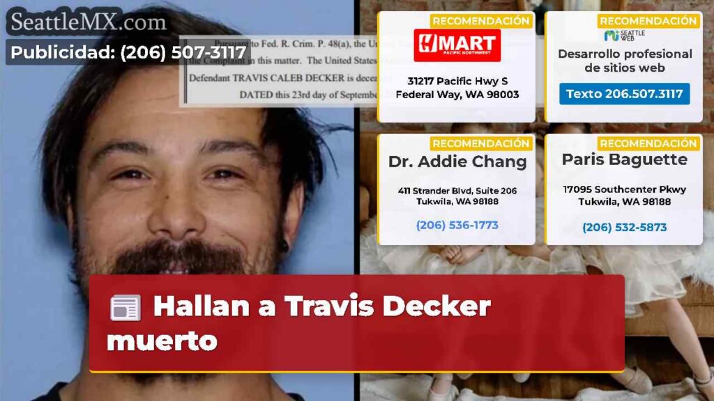 Hallan a Travis Decker muerto