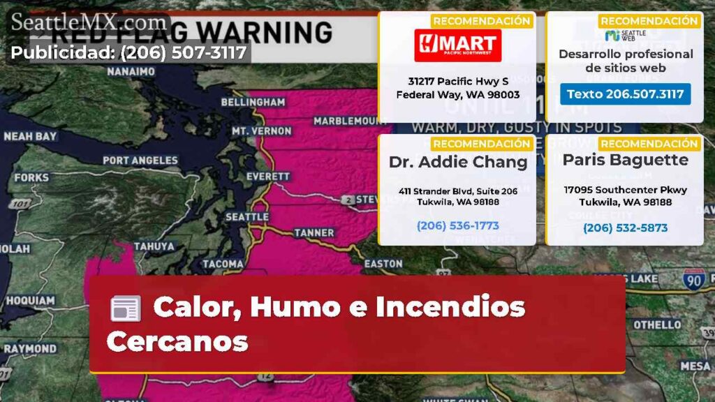 Calor, Humo e Incendios Cercanos