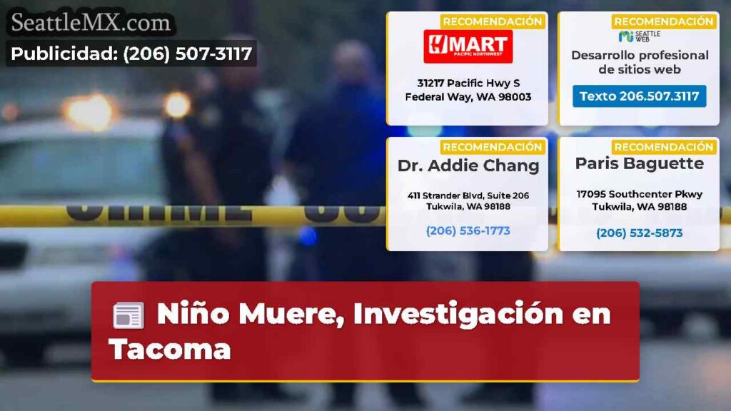 Niño Muere, Investigación en Tacoma