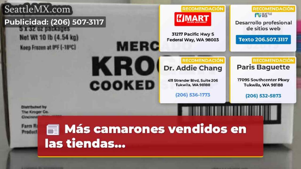 Más camarones vendidos en las tiendas...