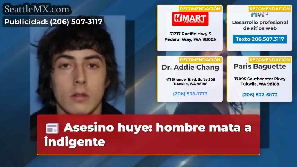 Asesino huye: hombre mata a indigente
