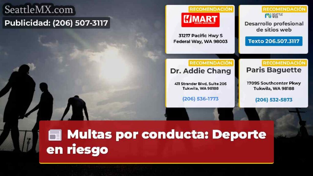Multas por conducta: Deporte en riesgo