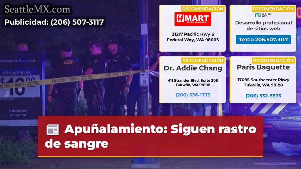 Apuñalamiento: Siguen rastro de sangre