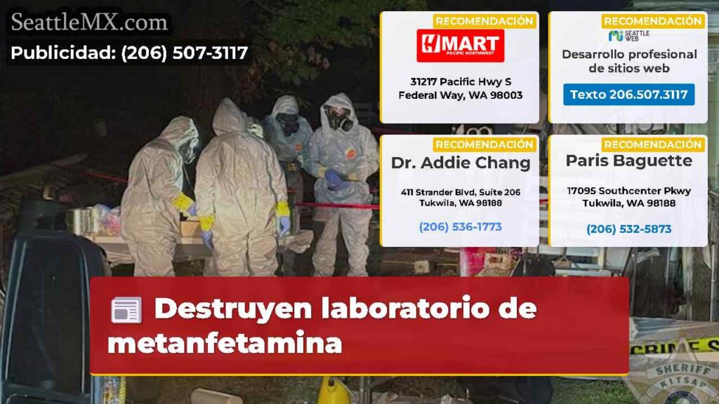Destruyen laboratorio de metanfetamina