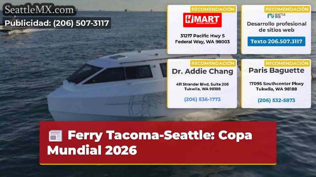 Ferry Tacoma-Seattle: Copa Mundial 2026