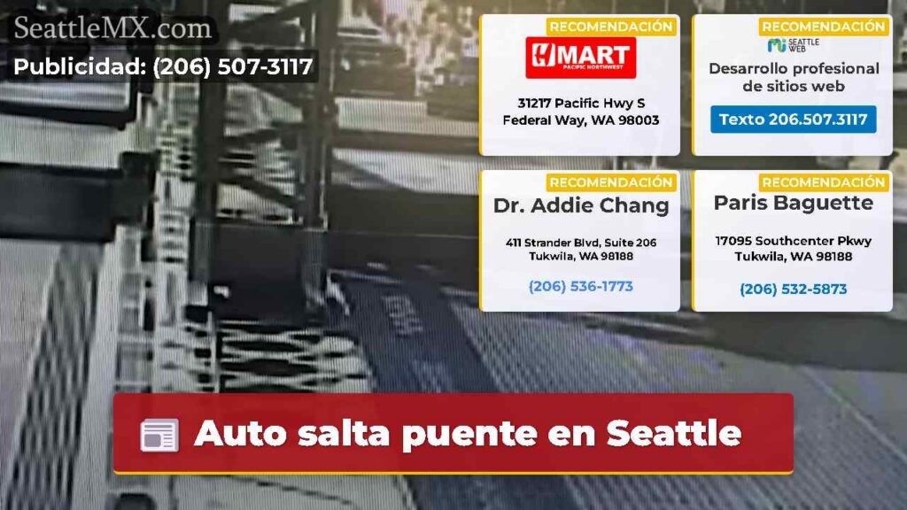 Noticias De Seattle 4 Auto salta puente en Seattle