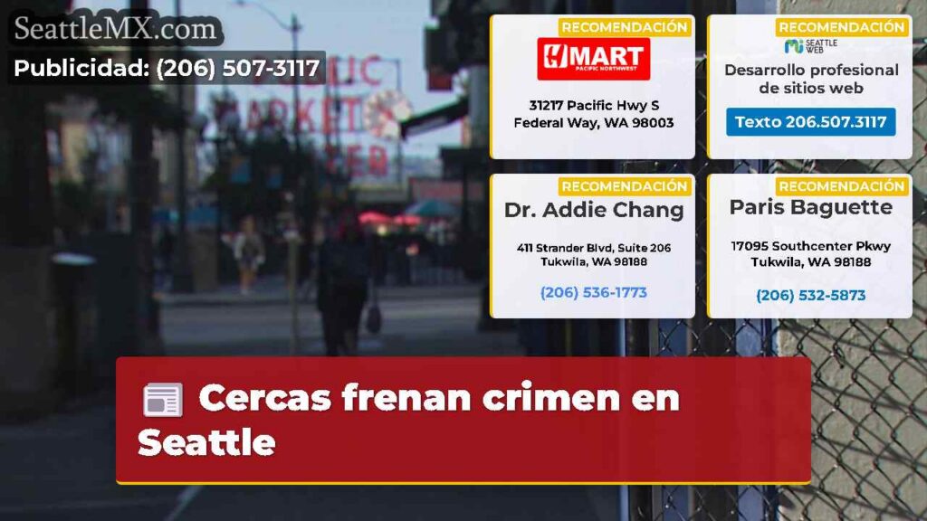 Noticias De Seattle 1 Cercas frenan crimen en Seattle