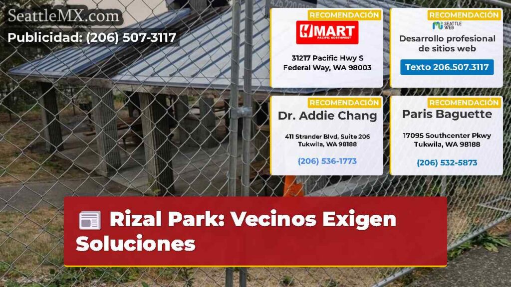 Rizal Park: Vecinos Exigen Soluciones