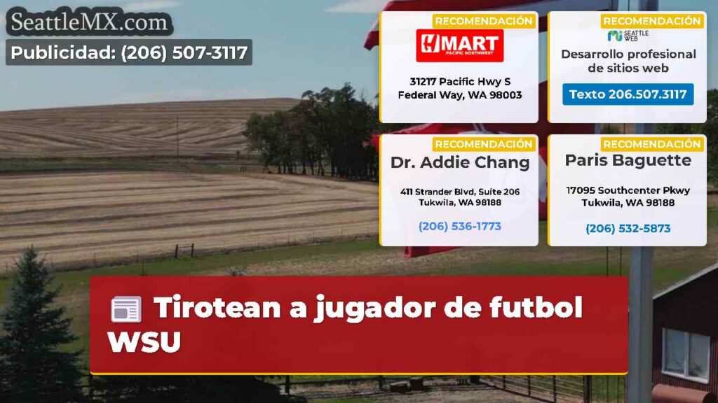 Tirotean a jugador de futbol WSU