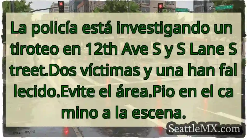 La policía está investigando un tiroteo en 12th