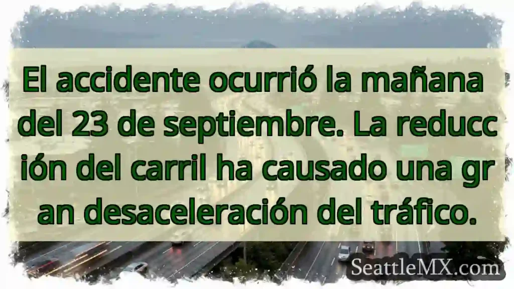 El accidente ocurrió la mañana del 23 de