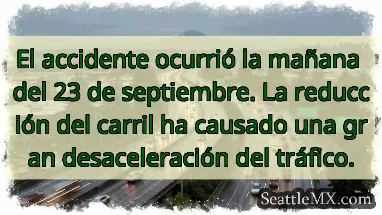 El accidente ocurrió la mañana del 23 de