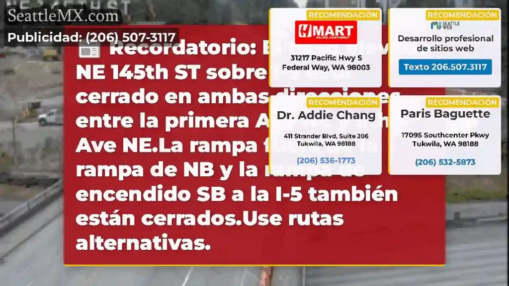 Recordatorio: El paso elevado NE 145th ST sobre