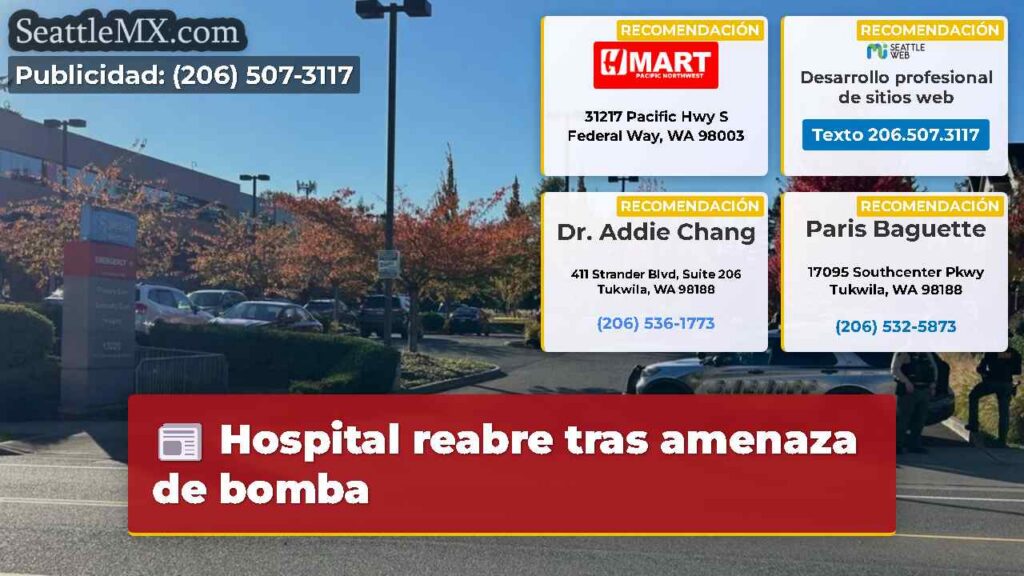 Hospital reabre tras amenaza de bomba