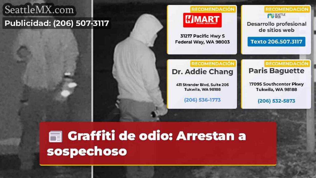 Graffiti de odio: Arrestan a sospechoso