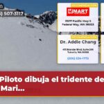 Piloto dibuja el tridente de los Mari…