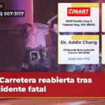 Carretera reabierta tras accidente fatal