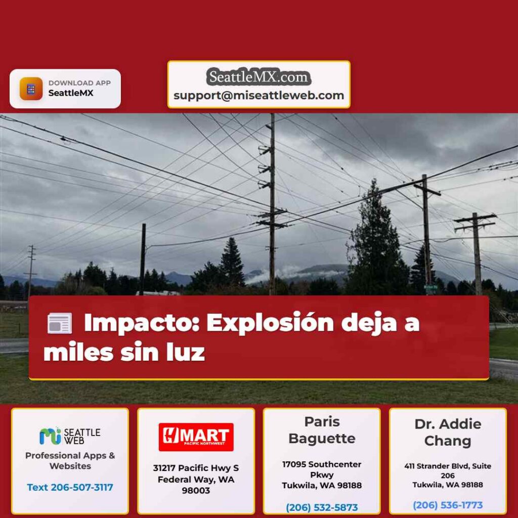 Impacto: Explosión deja a miles sin luz