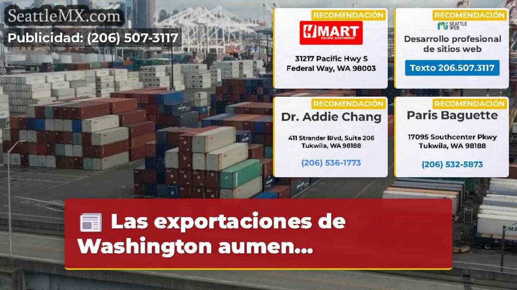 Las exportaciones de Washington aumen...
