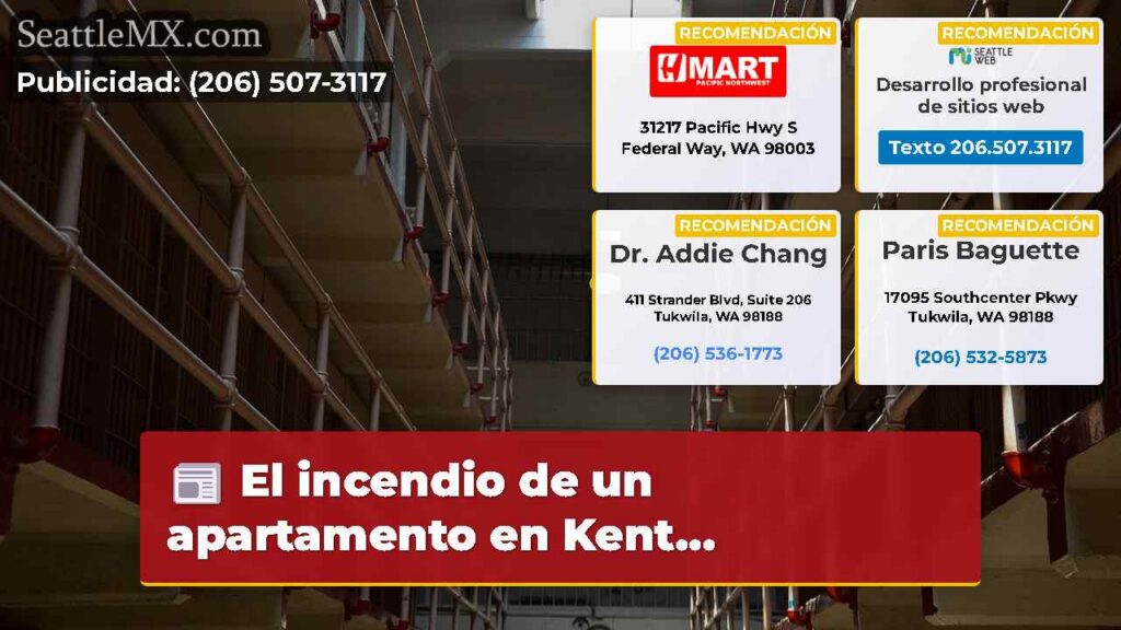 El incendio de un apartamento en Kent...