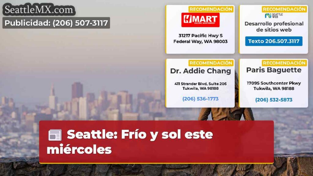 Home 7 Seattle: Frío y sol este miércoles