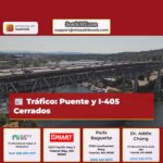Tráfico Puente y I-405 Cerrados