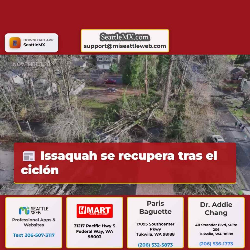 Issaquah se recupera tras el ciclón